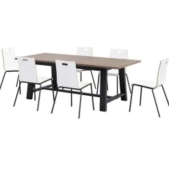 KFI Seating Midtown Table and Jive Stack Chairs Package^ Cafe Table & Chair Sets|Conference Table & Chair Packages