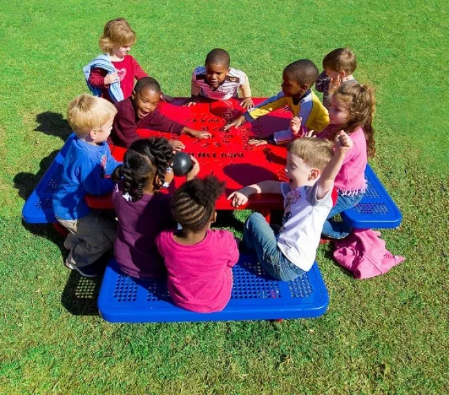 Ultra-Play Mighty Tuff Kids Picnic Learning Table^ Picnic Tables|Outdoor Picnic
