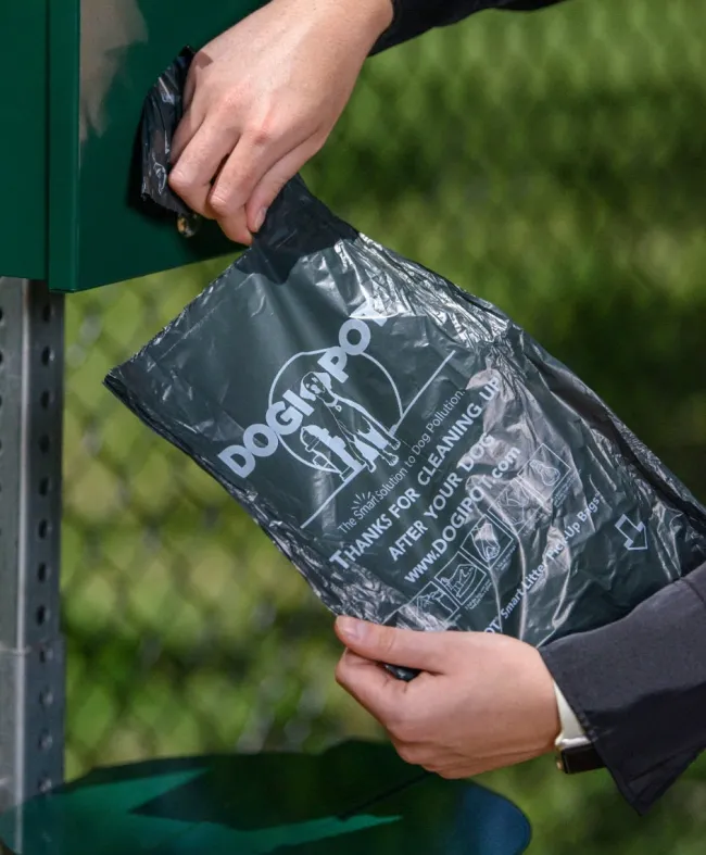 Ultra-Play Mini Quick Pet Waste Station^ Trash & Recycling Bins