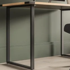 Safco Products Mirella SOHO Desk with Built-In Pedestal^ Jr Executive Desks