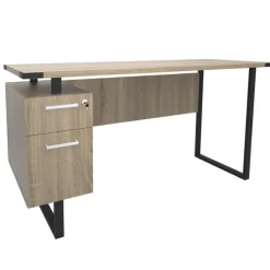 Safco Products Mirella SOHO Desk with Built-In Pedestal^ Jr Executive Desks