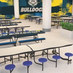 National Public Seating Mobile Bench Cafeteria Tables^ Cafeteria|Cafeteria Tables