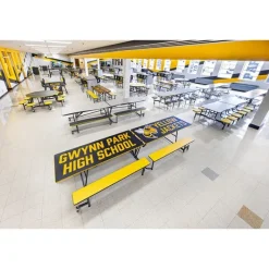 AmTab Mobile Bench School Cafeteria Tables^ Cafeteria|Cafeteria Tables