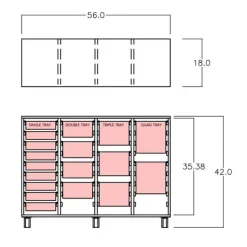 Mien Company Mobile Bin Storage^ Tote & Bin Storage