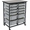 Luxor Mobile Bin Storage Units^ Tote & Bin Storage|Utility Carts