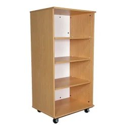 TotMate Mobile Bookcase with Dry Erase Back (30" W x 23" D x 60" H)^ Bookcases