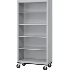 Sandusky Lee Mobile Bookcase w/5 Shelves (78'' H)^ Bookcases