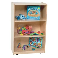 Wood Designs Mobile Bookshelf Storage Units^ Bookcases