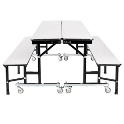 National Public Seating Mobile Convertible Bench Tables^ Cafeteria|Cafeteria Tables