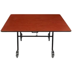 National Public Seating Mobile EasyFold Tables with Square Top^ Cafeteria|Cafeteria Tables