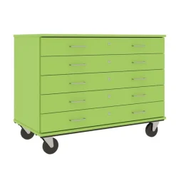 Stevens Industries Mobile Five Drawer Storage Unit^ Mobile Cabinets|Flat File & Paper Racks
