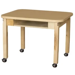 Wood Designs Mobile Laminate Desks^ Open Front School Desks
