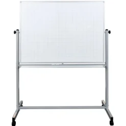 Luxor Mobile Magnetic Double-Sided Ghost Grid Whiteboards^ Graphic Boards