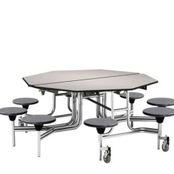 National Public Seating Mobile Octagon Cafeteria Tables with Stools^ Cafeteria|Cafeteria Tables