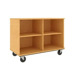 Stevens Industries Mobile Open Divided Storage Cabinet^ Bookcases