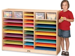 Jonti-Craft Mobile Paper Center^ Flat File & Paper Racks