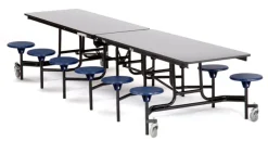 National Public Seating Mobile Stool Cafeteria Tables - Powder Coat Frame^ Cafeteria|Cafeteria Tables
