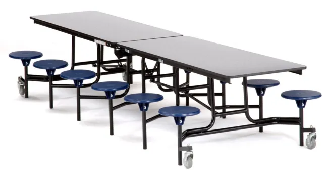 National Public Seating Mobile Stool Cafeteria Tables - Powder Coat Frame^ Cafeteria|Cafeteria Tables