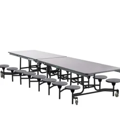 National Public Seating Mobile Stool Cafeteria Tables - Grades K-4^ Cafeteria|Cafeteria Tables