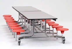 National Public Seating Mobile Stool Cafeteria Tables - Grades K-4^ Cafeteria|Cafeteria Tables
