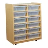 Wood Designs Mobile Storage Units with 12, 16 or 24 Letter Trays^ Cubbies