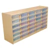 Wood Designs Mobile Storage Units with 30, 32 or 40 Letter Trays^ Cubbies