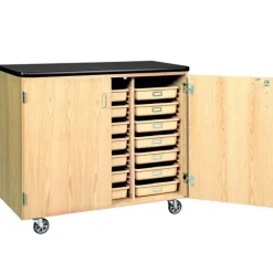 Diversified Spaces Mobile Tote Tray Storage^ Lab Storage|Mobile Lab Units