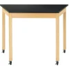 Diversified Spaces Mobile Trapezoid Science Table (30'' x 60'' Chemguard)^ Science|Science Tables