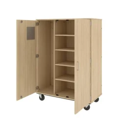 Stevens Industries Mobile Wardrobe/Shelf Combo Storage Unit^ Mobile Cabinets|Wardrobe Cabinets
