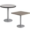 KFI Seating Mode Cafe Tables w/ Single Round Silver Base^ Cafe Tables|Café
