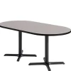 KFI Seating Mode Racetrack Bar Height Café Tables w/ Black X-Base^ Cafe Tables|Café