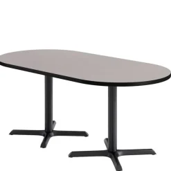 KFI Seating Mode Racetrack Bar Height Café Tables w/ Black X-Base^ Cafe Tables|Café