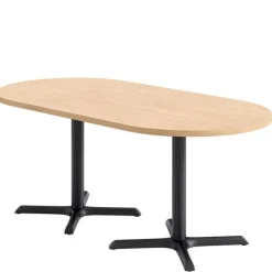KFI Seating Mode Racetrack Bar Height Café Tables w/ Black X-Base^ Cafe Tables|Café