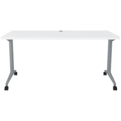 Hirsh Industries Modern Teacher T-Leg Table Desk w/ Casters - 60” W x 24” D^ Teacher Desks|Instructor Desks