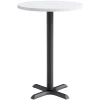 KFI Seating Mode Round Bar Height Cafe Table w/ Black X Base^ Cafe Tables|Café