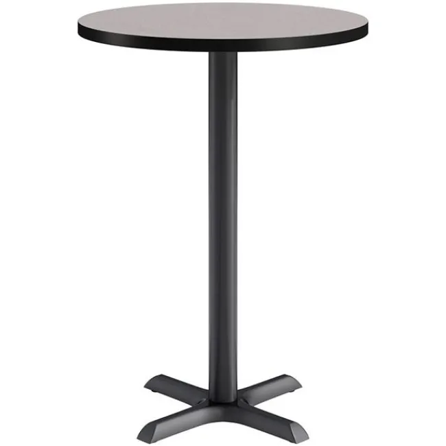 KFI Seating Mode Round Bar Height Cafe Table w/ Black X Base^ Cafe Tables|Café
