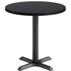 KFI Seating Mode Round Cafe Table w/ Black X-Base^ Cafe Tables|Café