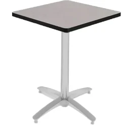 KFI Seating Mode Silver Arched Base Square Bar Height Cafe Tables^ Cafe Tables|Café