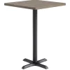 KFI Seating Mode Square Bar Height Cafe Table w/ Black X Base^ Cafe Tables|Café