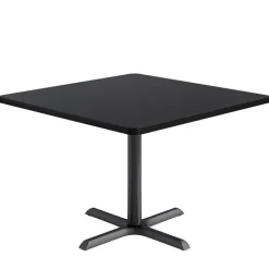 KFI Seating Mode Square Cafe Table w/ Black X-Base by KFI^ Cafe Tables|Café