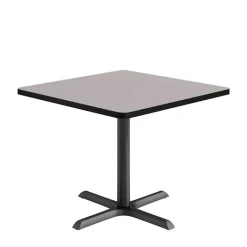 KFI Seating Mode Square Cafe Table w/ Black X-Base by KFI^ Cafe Tables|Café