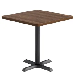 KFI Seating Mode Square Cafe Table w/ Black X-Base by KFI^ Cafe Tables|Café