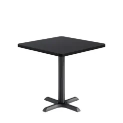 KFI Seating Mode Square Counter Height Cafe Table w/ Black X-Base^ Cafe Tables|Café