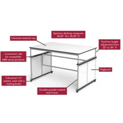 Luxor Modular Makerspace Table^ Makerspace & Shop