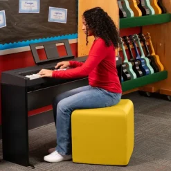 Jaxx Monroe Vinyl Cube Ottoman^ Bean Bag Chairs|Soft Seating