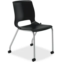 Hon Motivate Mobile Stacking Chairs, Set of 2^ Plastic Stacking Chairs|Padded Stack Chairs