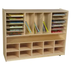 Wood Designs Multi-Storage Island^ Cubbies