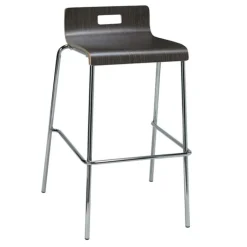 KFI Seating Multi-Use All Wood Counter Height Half-Back Stool^ Cafe Stools|Stools