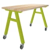 Diversified Spaces Natural Butcher Block A-Frame Tables^ Makerspace & Shop