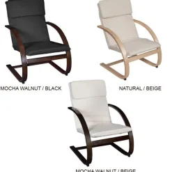 Regency Office Products Niche Mia Bentwood Reclining Chair^ Reception & Waiting Room